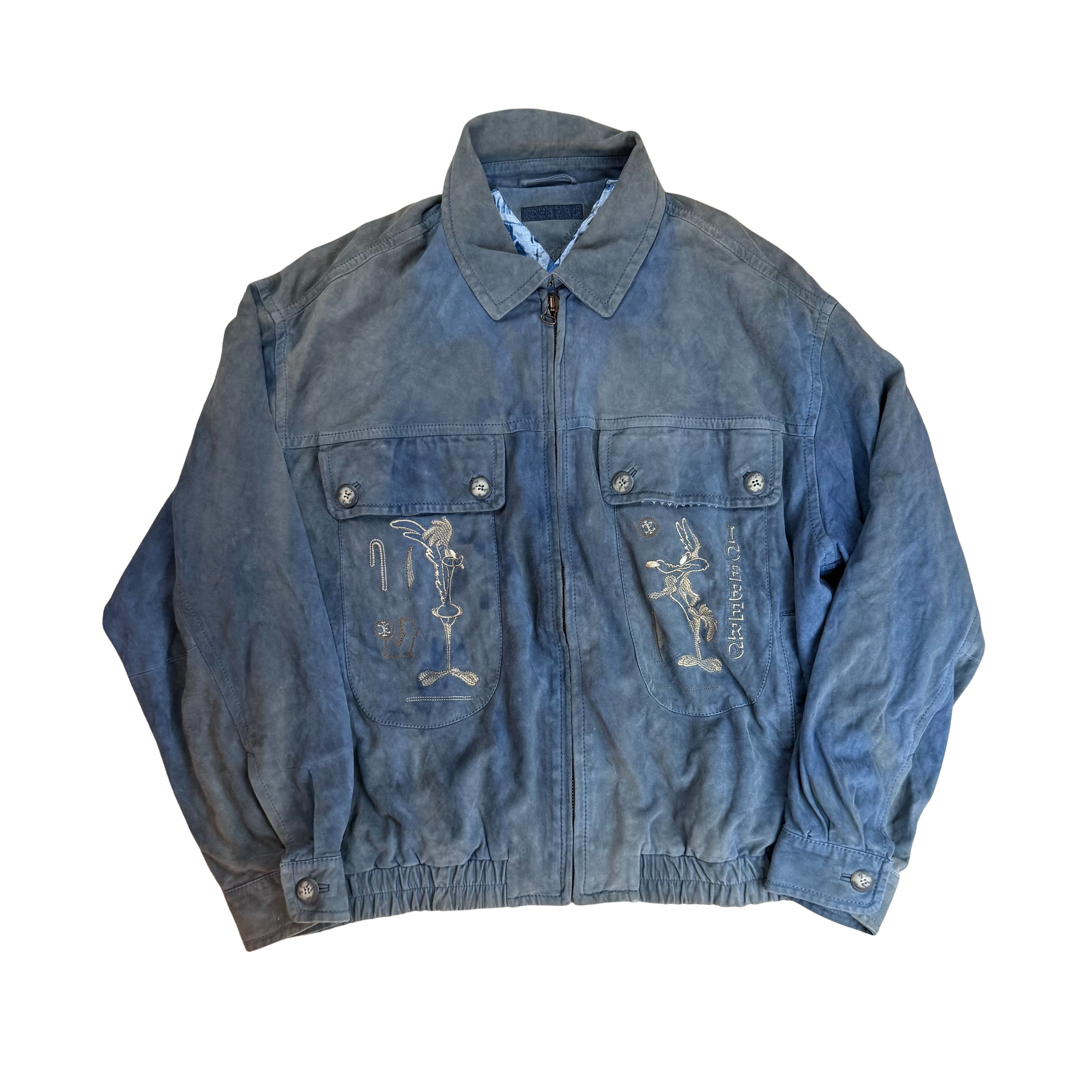 Vintage Iceberg Roadrunner Lederjacke 90s Rare  - L