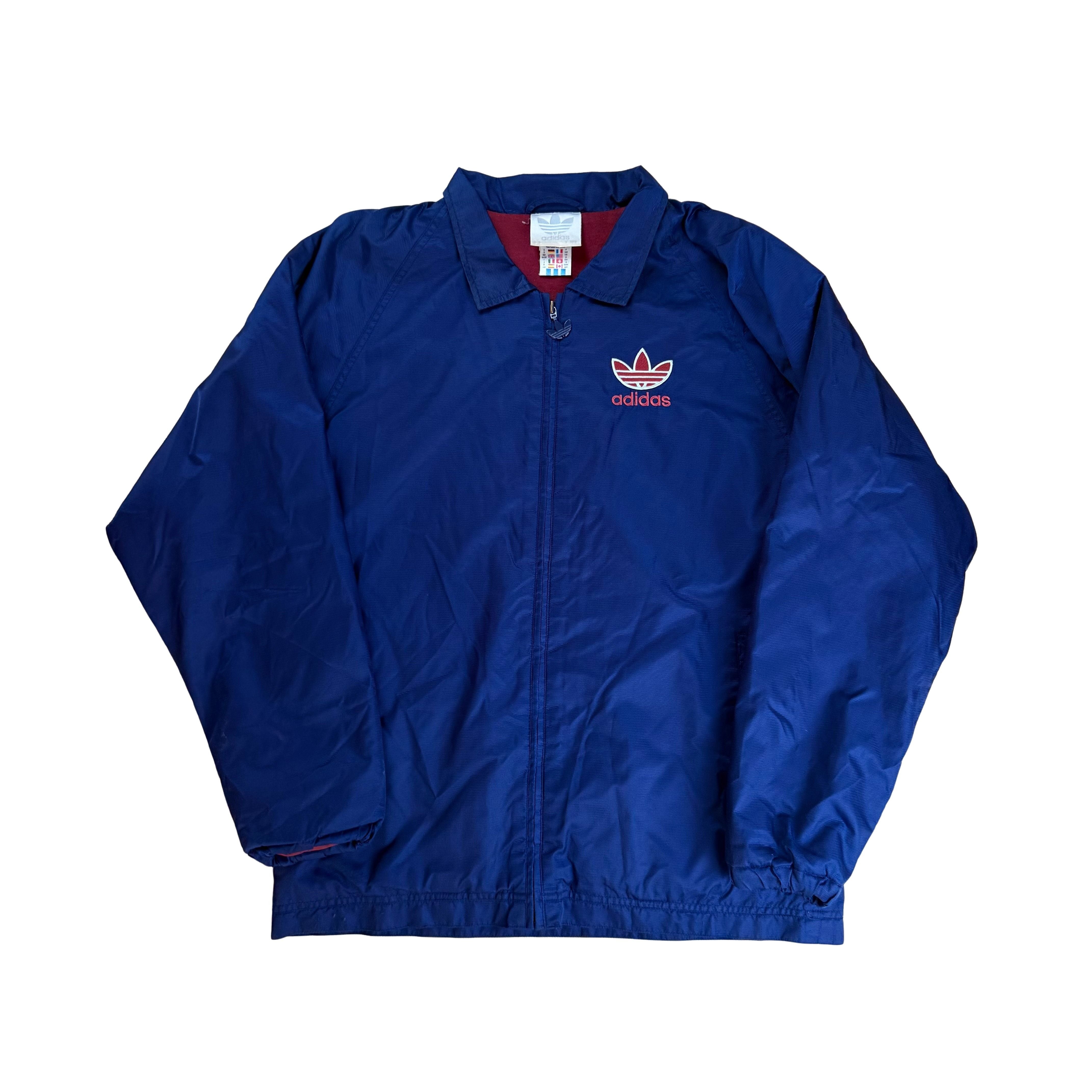 Vintage Adidas 90s Nylon Harrington Jacke - S