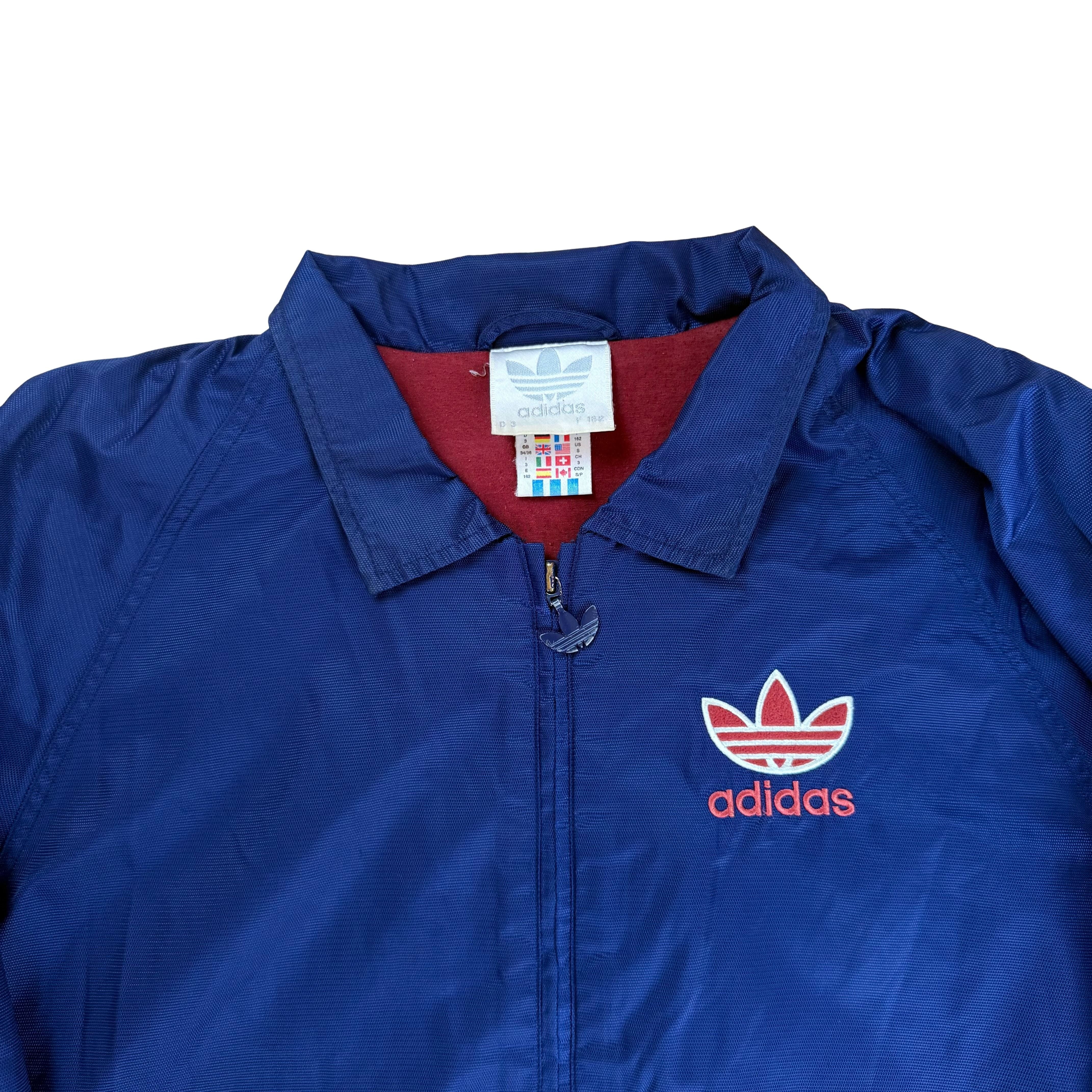 Vintage Adidas 90s Nylon Harrington Jacke - S