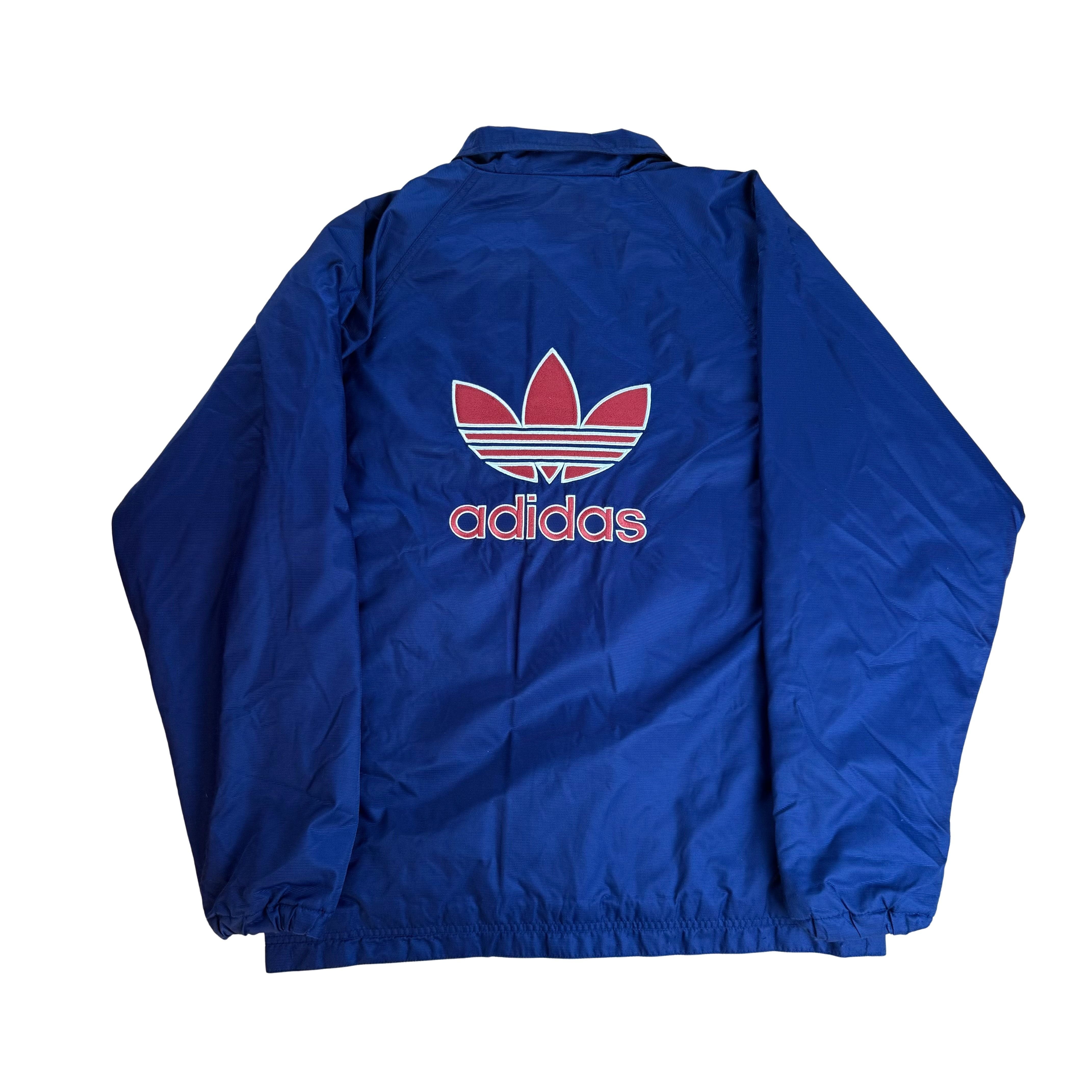 Vintage Adidas 90s Nylon Harrington Jacke - S