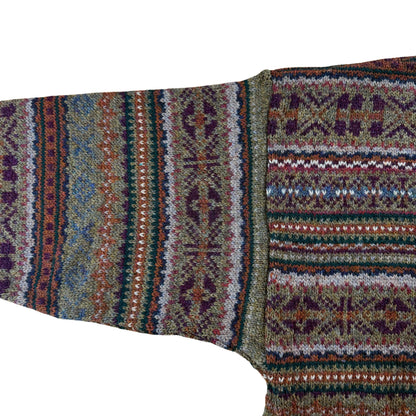 Vintage Timberland 90s Fair Isle Wool Knit Sweater  - L