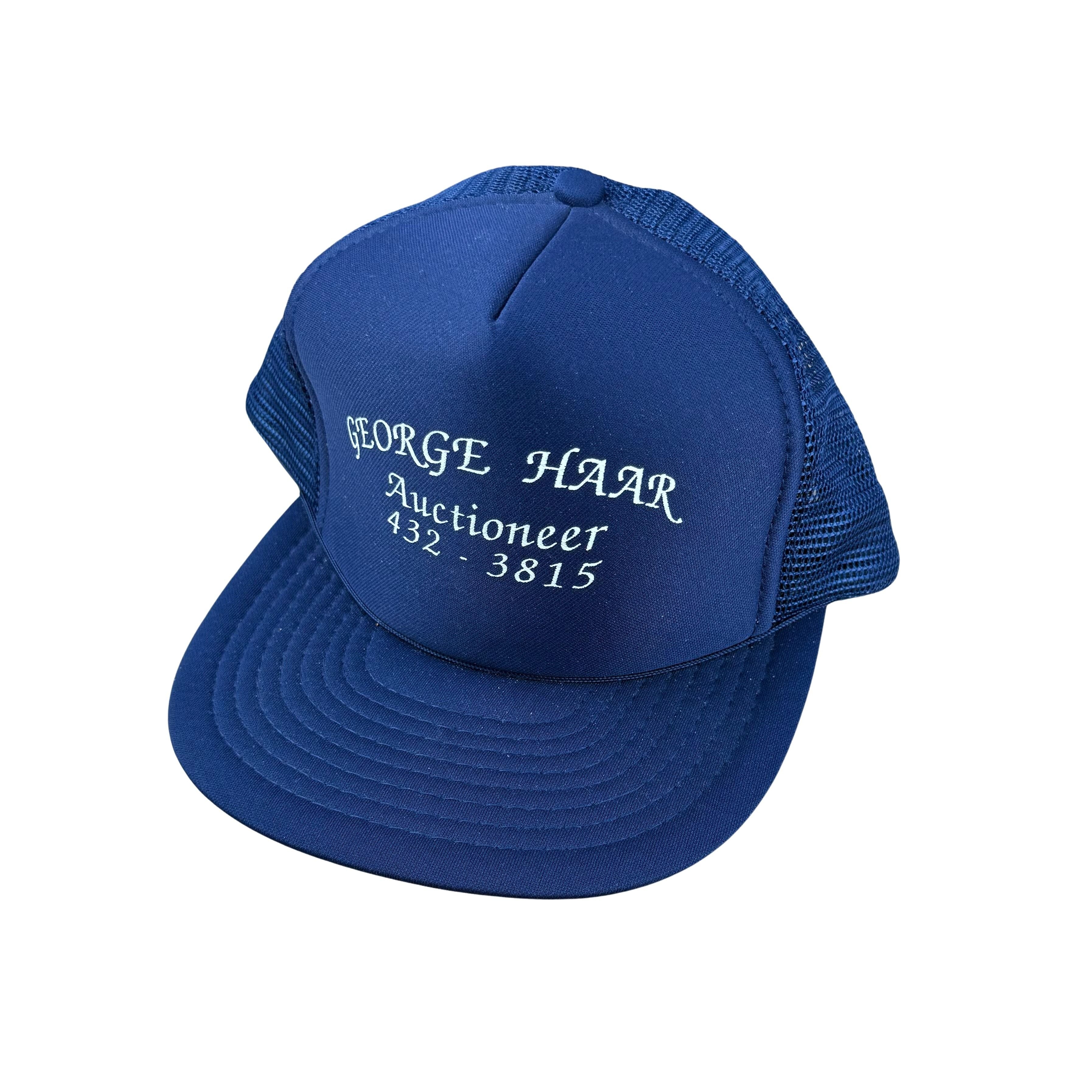 Vintage USA Trucker Cap George Haar Auctioneer