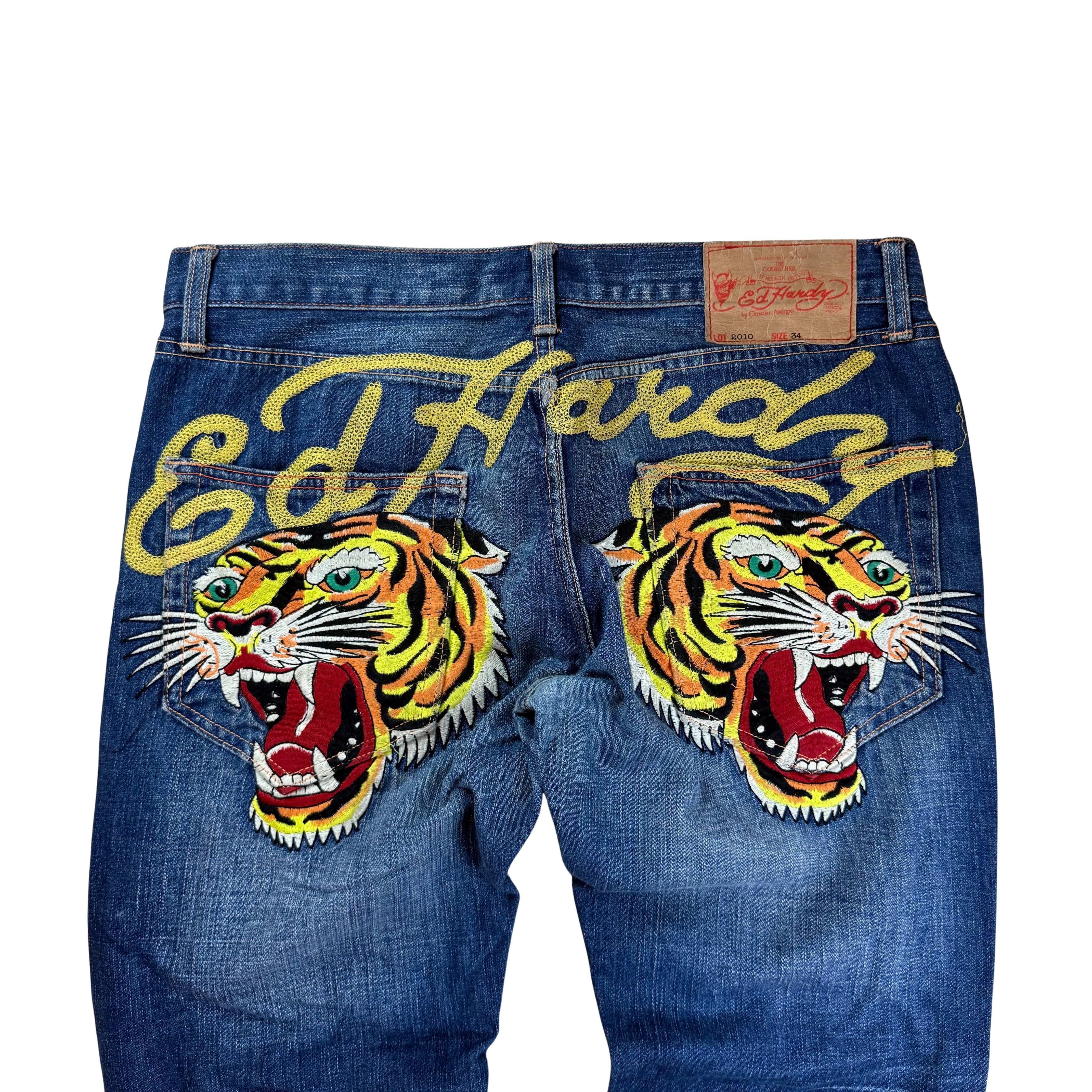 Vintage Ed Hardy Y2k Jeans 2010  - 34