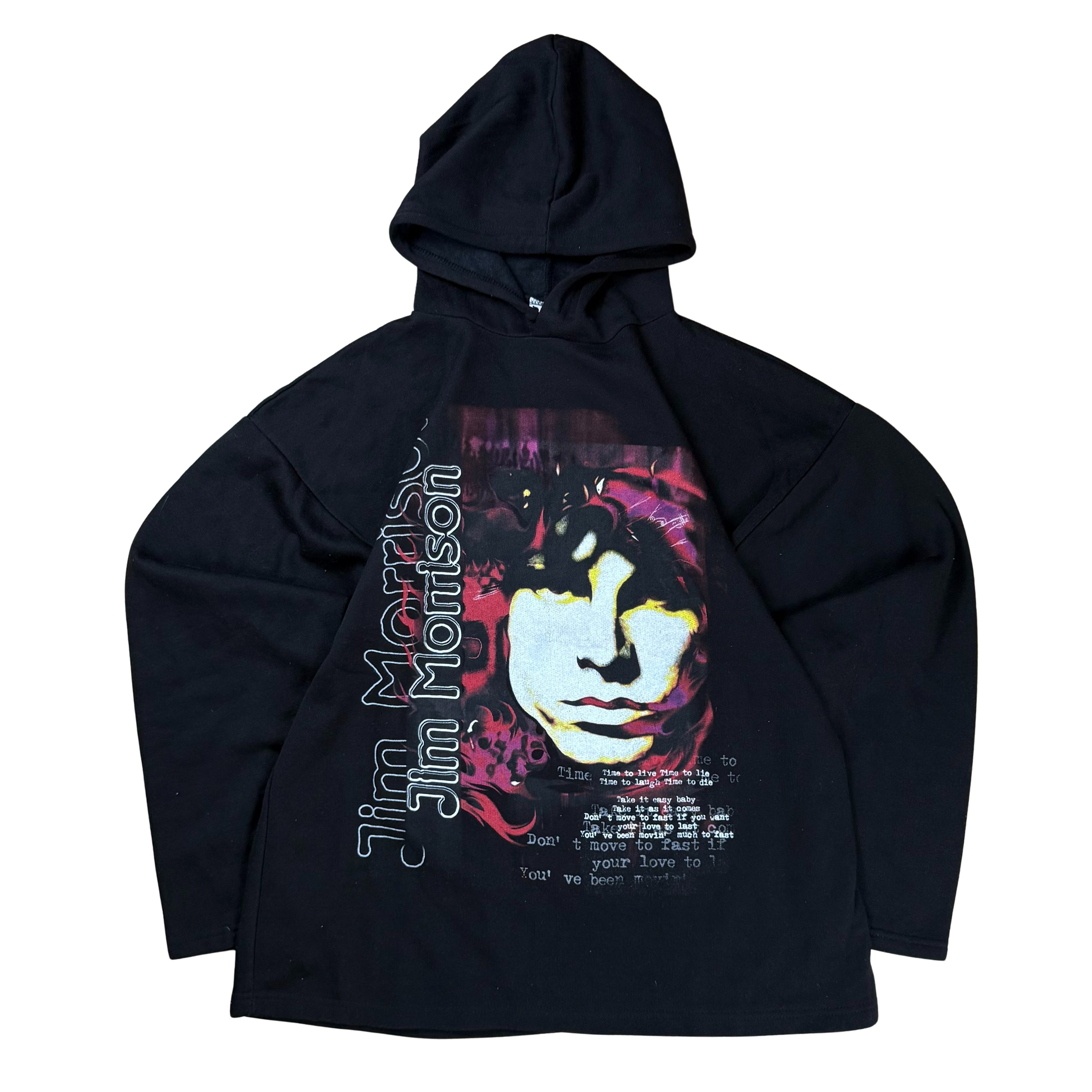Vintage 90s Jim Morrison Hoodie Made in Italy  - L