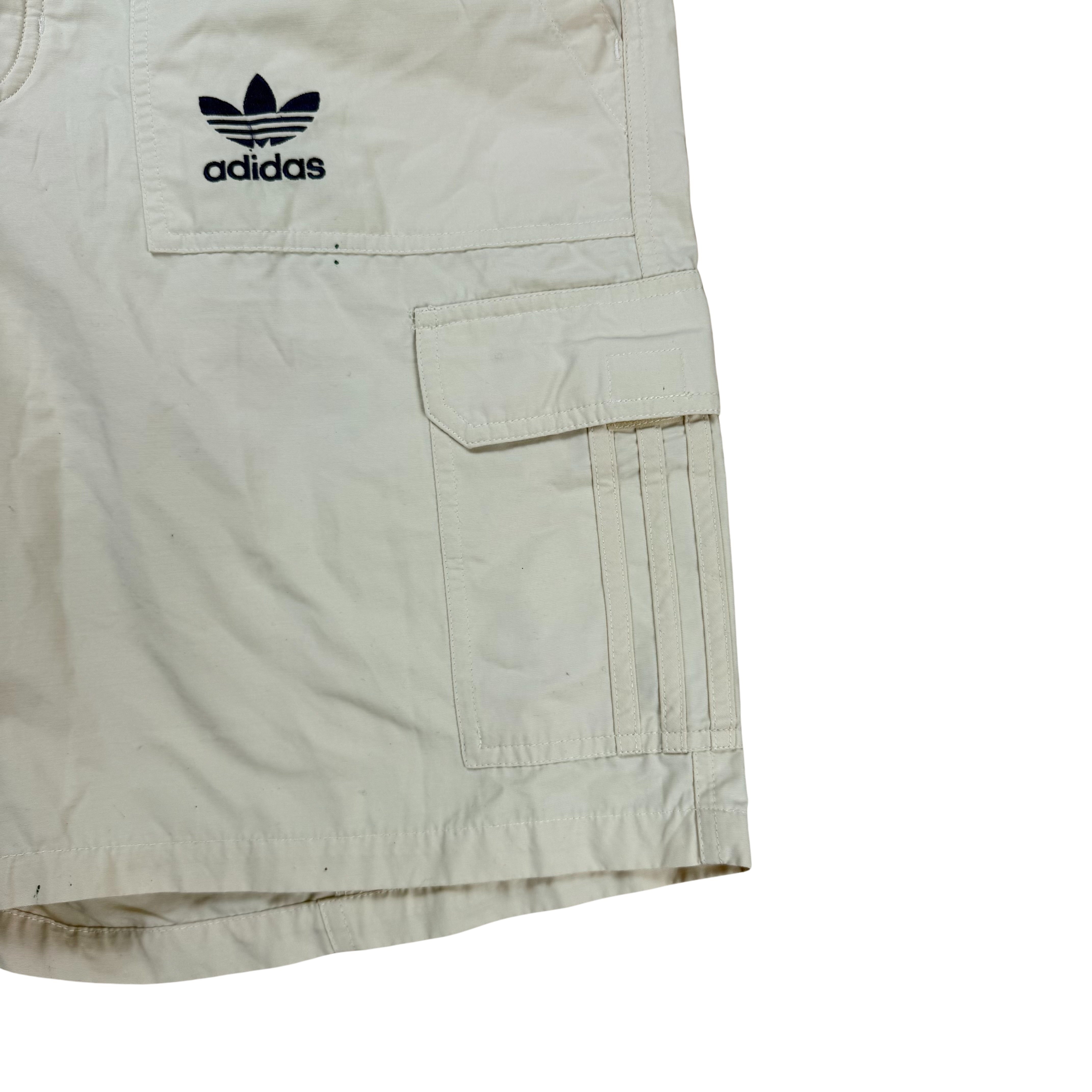 Vintage 80s Adidas Cargo Shorts  - L